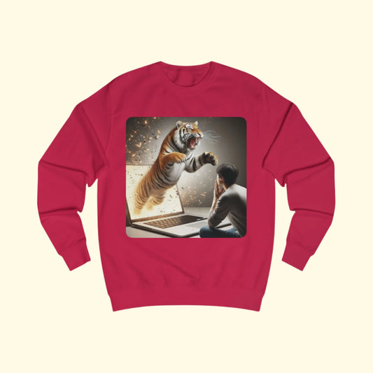 Unisex Sweatshirt (Tiger Laptop)