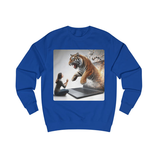 Unisex Sweatshirt 4 (Tiger Laptop2)