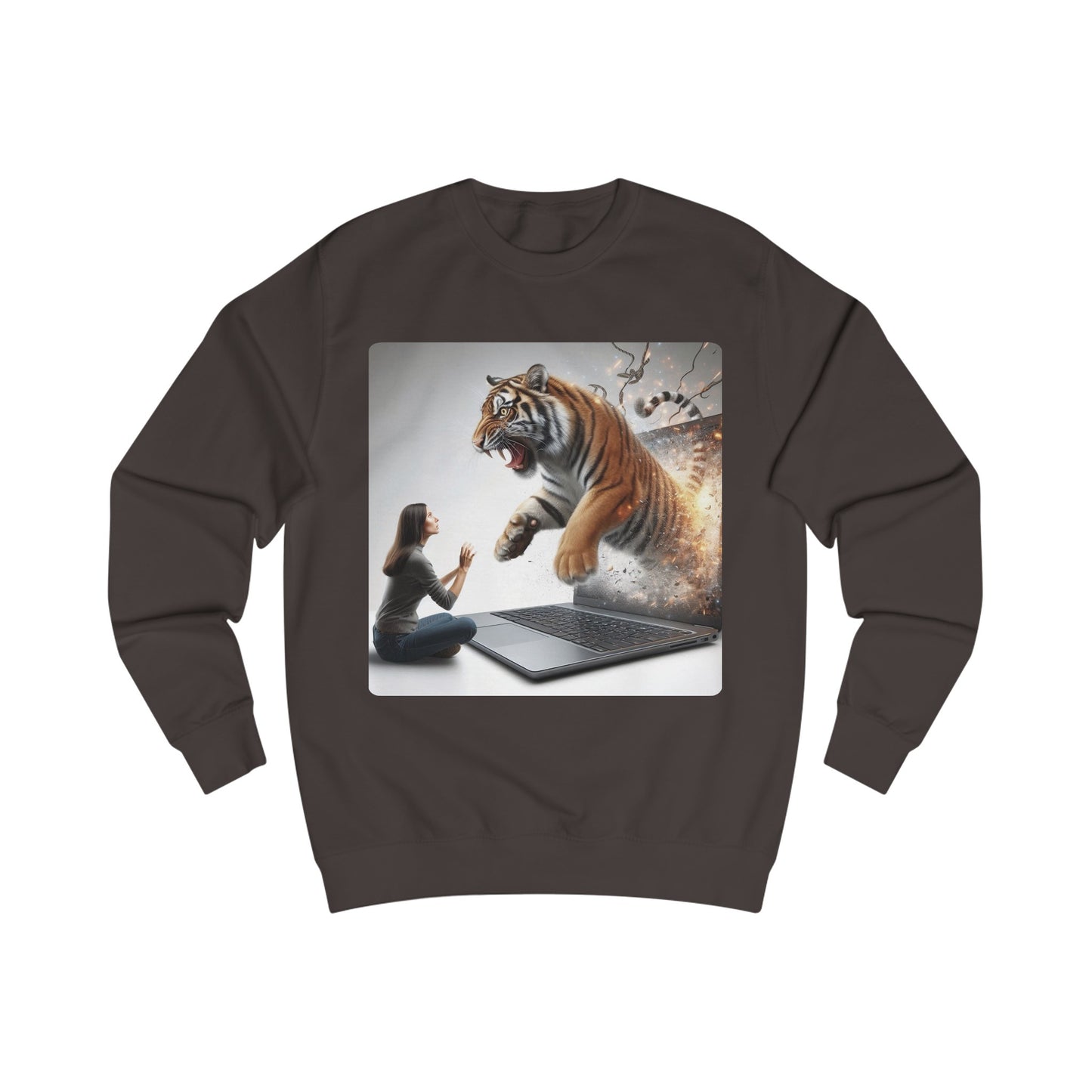 Unisex Sweatshirt 6 (Tiger Laptop 2)