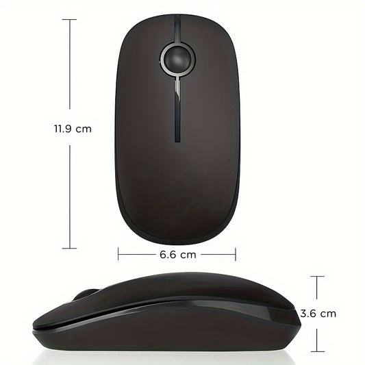 Wireless Mouse 2.4G Slim Travel Mouse With USB Receiver Quiet Click Protable Computer Mice For Laptop PC Mac