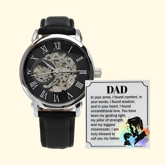 To My Father - Men's Openwork Watch