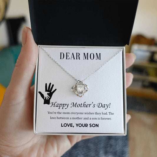 To My Mother - Love Knot Necklace