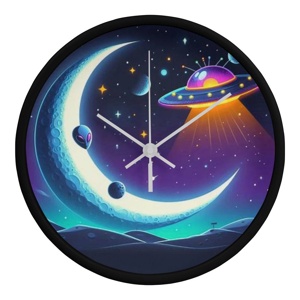 Alien Moon Clock