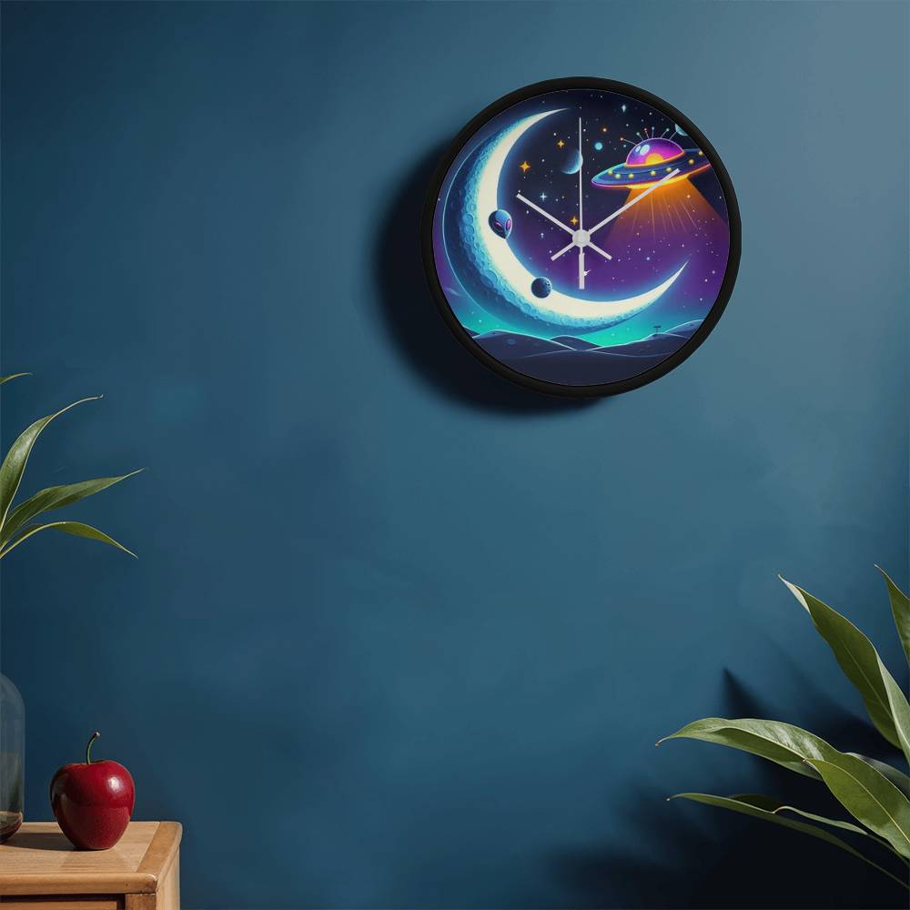 Alien Moon Clock