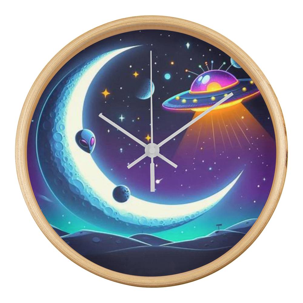 Alien Moon Clock