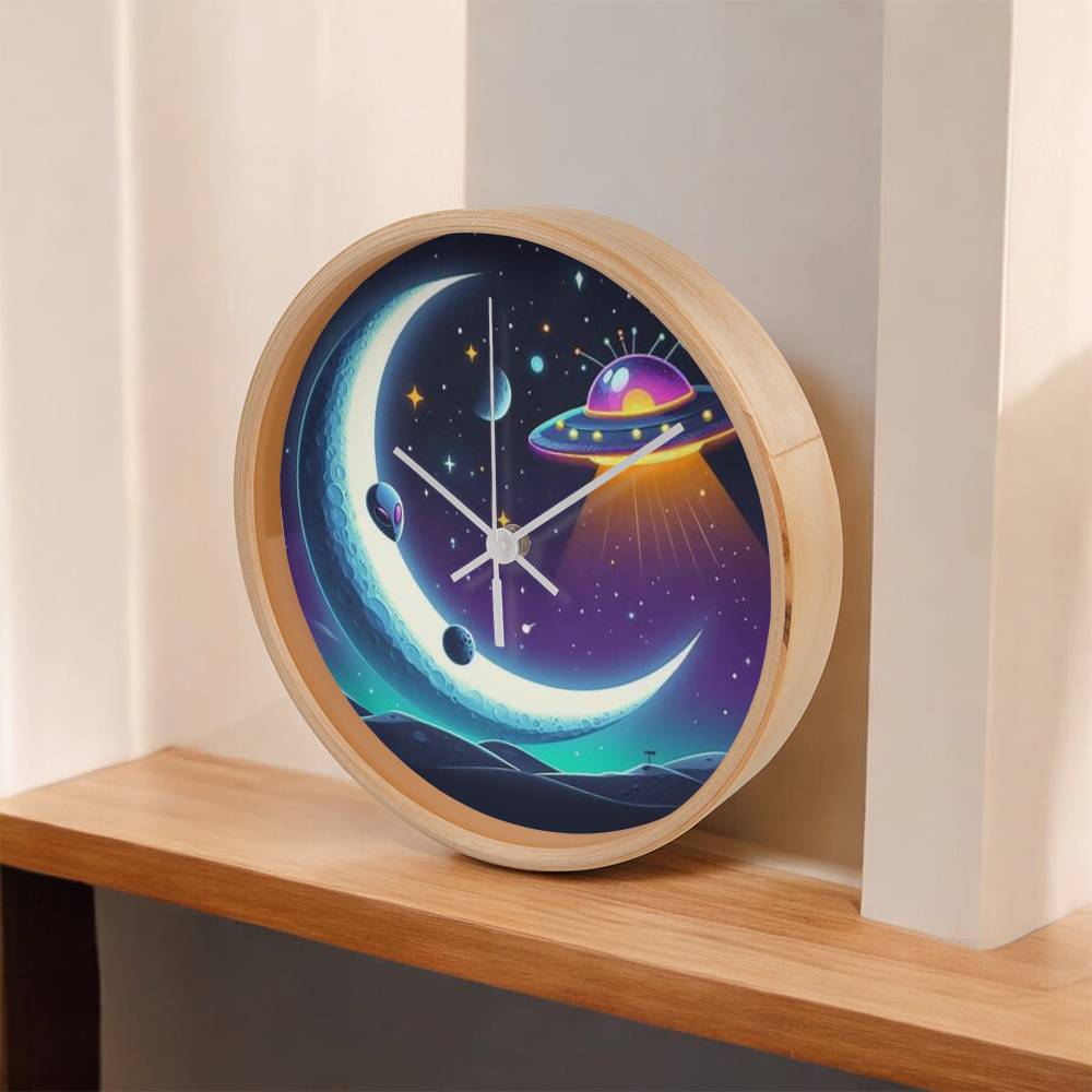 Alien Moon Clock