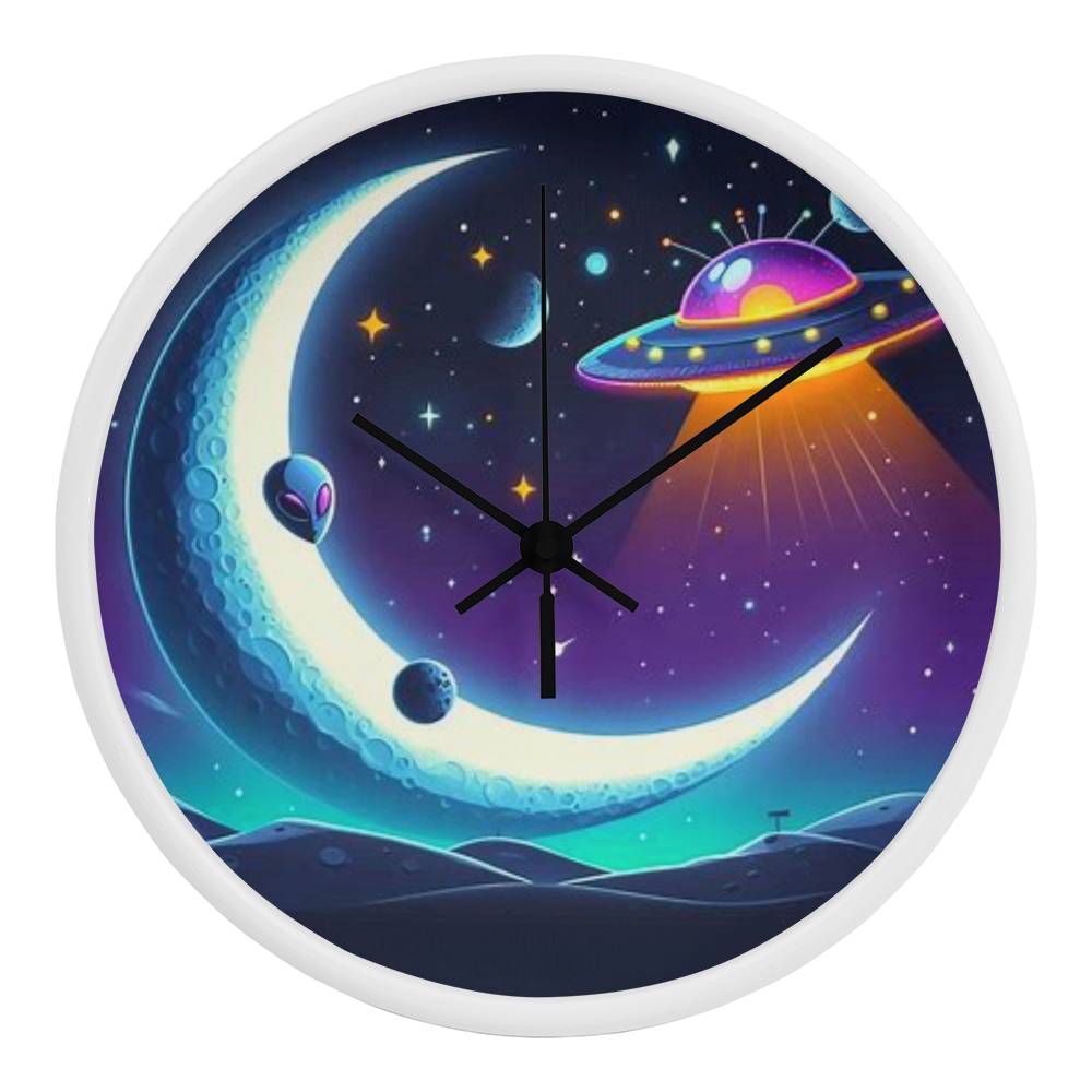 Alien Moon Clock