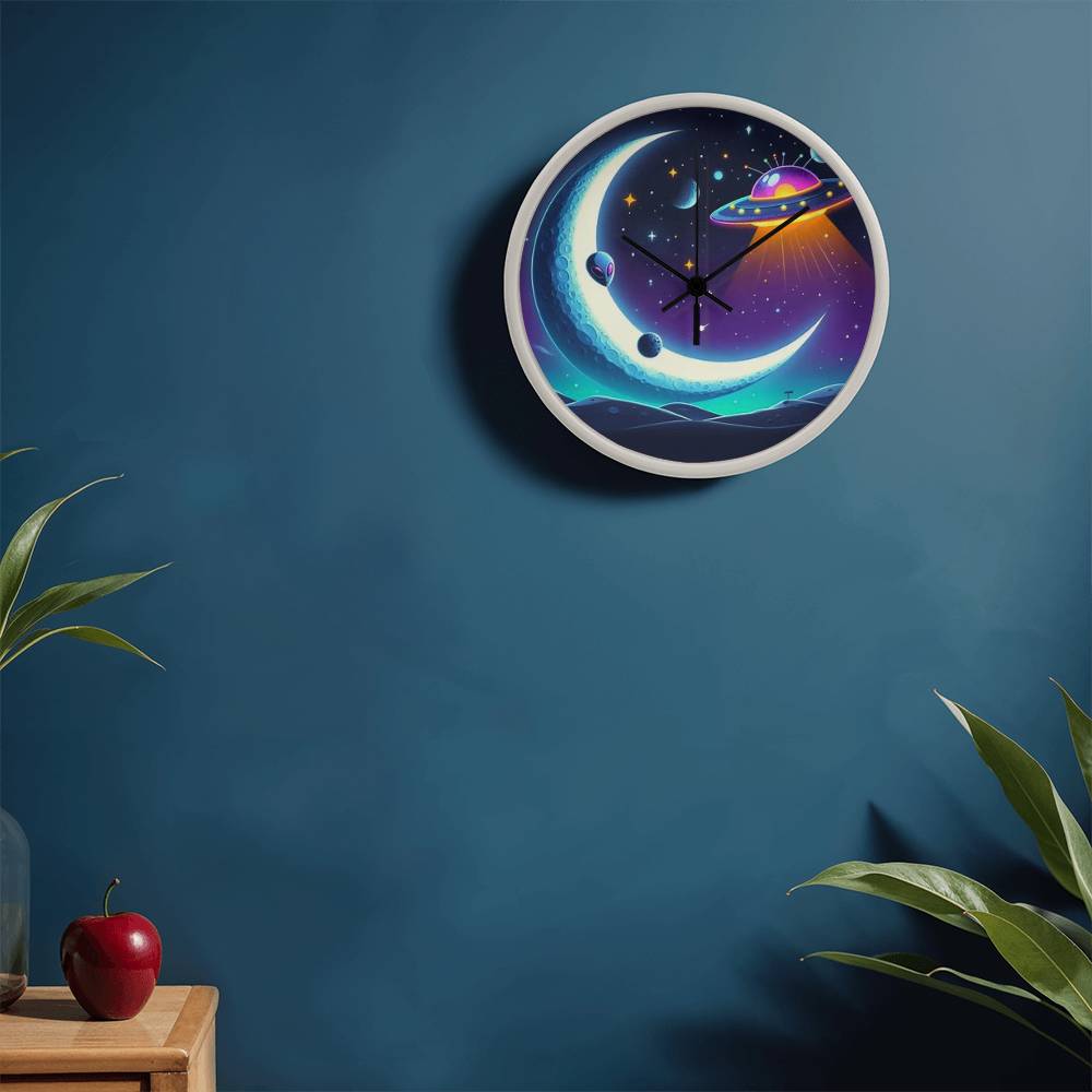 Alien Moon Clock