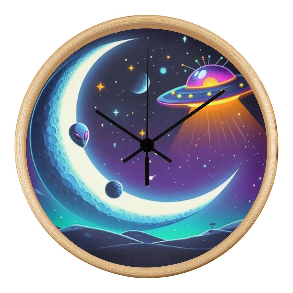 Alien Moon Clock