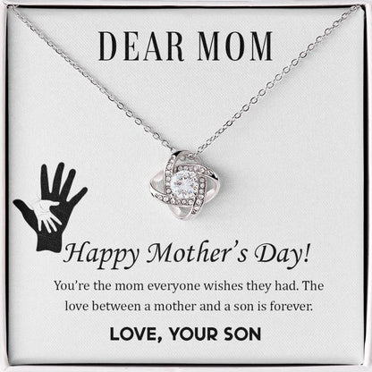 To My Mother - Love Knot Necklace